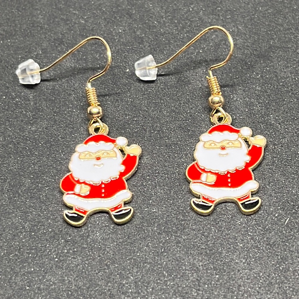 Earrings Christmas Santa
